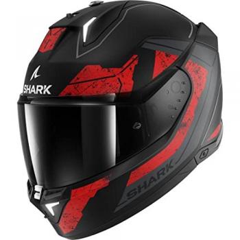 Casco de Moto Integral Shark Skwal I3 Rhad Negro-Rojo, características: diseño aerodinámico, sistema de ventilación avanzado, visor anti-rayaduras, interior desmontable y lavable, homologado ECE 22.05