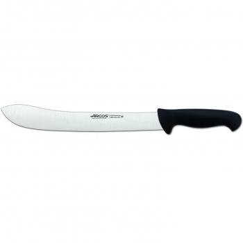 Arcos Serie 2900, Cuchillo Carnicero, Hoja de Acero Inoxidable Nitrum de 300 mm, Mango inyectado en Polipropileno Color Negro