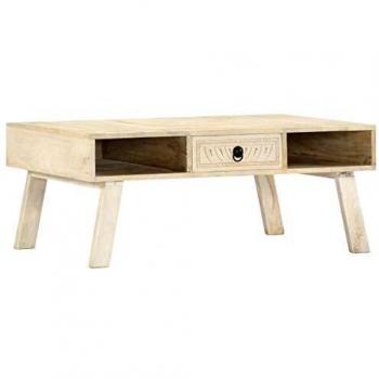 vidaXL Mesa Baja 100x60x40 cm Madera de Mango Macizo