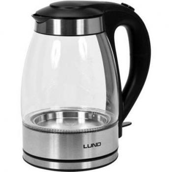 Tetera eléctrica transparente Yato 1,8 L 2200 W con LED