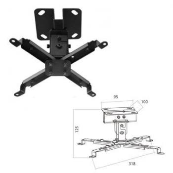 Soporte de proyector de techo y pared rota 360º inclinación 10º blanco PHP300SW PHOENIX