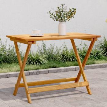vidaXL Folding Garden Table 90x52.5x65 cm Solid Wood Acacia