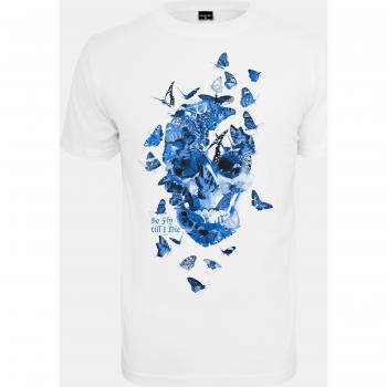 Mister Tee Men's Butterfly Skull Graphic T-Shirt - White