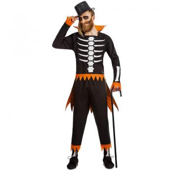 Kimokawaii Disfraz de Esqueleto Calabaza para hombre