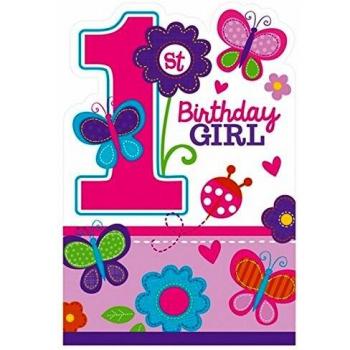 amscan Sweet de cumpleaños Die-Cut Invitaciones con sobre