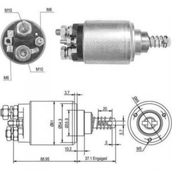 Interruptor de solenoide para arranque MAGNETI MARELLI 940113050389
