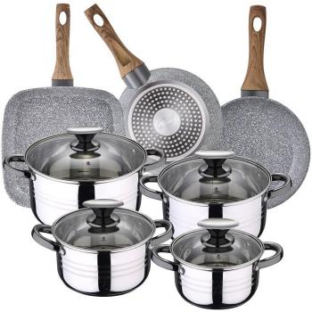 San Ignacio Bateria de cocina 8 piezas Dina con juego Sarténes y grill Daimiel