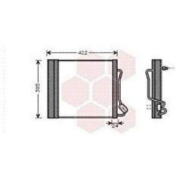 Van Wezel 29005001 condensador del sistema de climatización