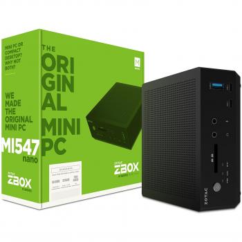 Zotac ZBOX MI547 Nano Intel SoC 2.5GHz i5-7200U Nettop Negro - Barebón