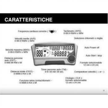 Lampa 92024 13F Bike Station Wide Screen HRM, Inalámbrico