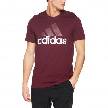 adidas Ess Linear Tee Camiseta, Hombre, Rojo