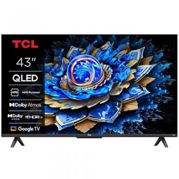 Televisor QLED 43 TCL 43T69C, 4K UHD, Smart TV Google TV, HDR10+, Dolby Vision y Atmos, WiFi, 3x HDMI 2.1