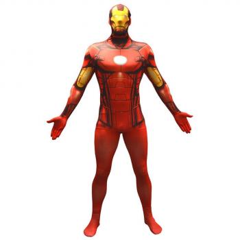Disfraz Morphsuit Iron Man Clásico Original - Talla XL - Rojo y Negro