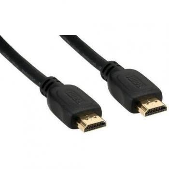 Cable HDMI High Speed con Ethernet 5m Negro/Dorado