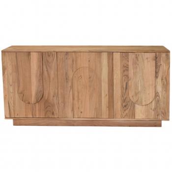 Aparador 3 puertas de madera maciza grabada 160 cm ARK