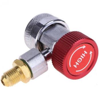 Conector Rápido Ajustable VODOOL para Aire Acondicionado Auto R134A, Adaptador de Alta y Baja Tensión