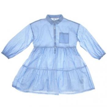 Vestido de rayas para niña GAP, manga larga, modelo camisero, invierno