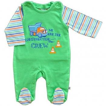 Jacky - Pantalón de peto - para bebé niño Verde Woodruff