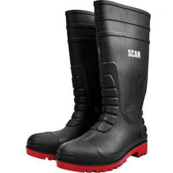 Scan Safety Wellington Boots Dark Green Size 6