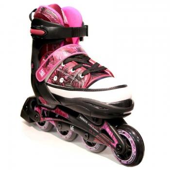 Patín en Línea Ajustable KRF Jungle Rosa Infantil 33/36