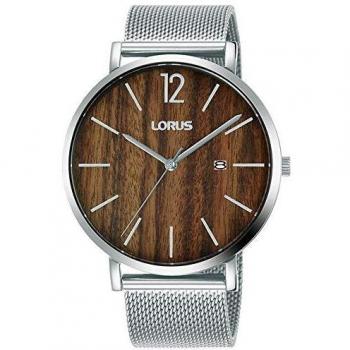 Reloj Lorus Analógico Unisex de Acero con Brazalete de Malla Milanesa - Modelo RH995MX9 - Resistencia 3 Atm