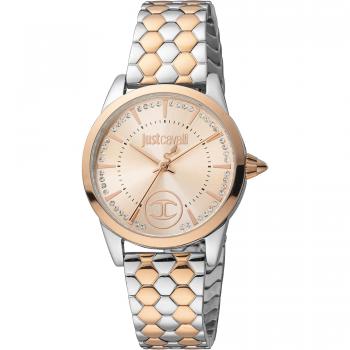 Reloj de pulsera Just Cavalli Glam Chic Donna Affascinante - JC1L087M0305 Gris Plata Oro Rosa Mujer