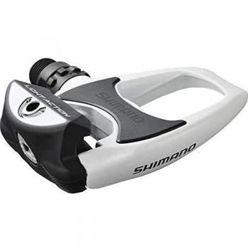 Shimano R-540 Pedales de Carretera, Unisex adulto, Blanco, Única