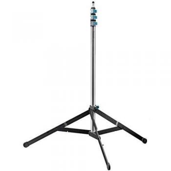 Soporte de Iluminación de Estudio BR-LS240 PRO, soporte profesional para estudio, altura ajustable, fabricado en acero resistente, capacidad de carga alta, diseño plegable para fácil transporte y almacenamiento