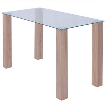 vidaXL Mesa de centro de cristal 120x60x75 cm