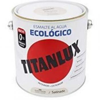Titanlux Esmalte Al Agua Titanlux Ecológico Satinado 2, 5 L, 525 Blanco Piedra
