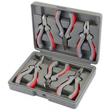 Juego alicates pequeños variados, 6 pzas