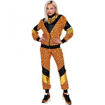 Disfraz de Chándal de Leopardo Años 80 para mujer