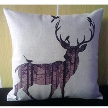 DSL&HXY Dear Elk 45236 Throw Pillow Case Cushion Covers Square 18x18 Inch