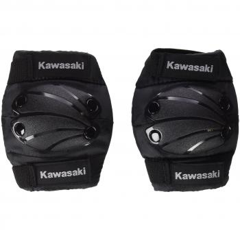 Kawasaki KX100549 - Rodilleras y coderas infantil, color Negro, talla Large