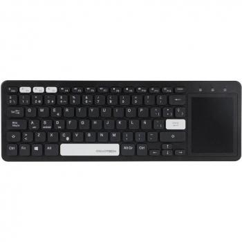 Teclado Bluetooth Owlotech K500TV con Touchpad, color negro