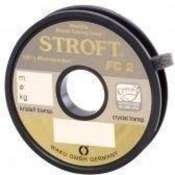 STROFT FC2 - Hilo de pescar de fluorocarbono, 25 m Talla:0,220mm-4kg