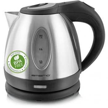 Hervidora Emerio WK-108079 Inox 1.2L, 1500W, Cordless con Indicador de Agua