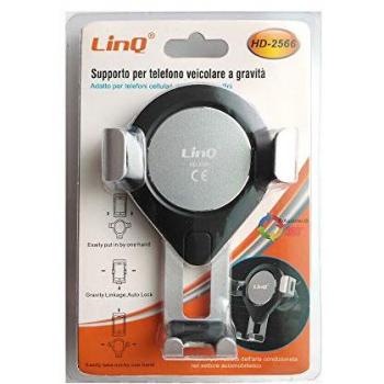 Soporte Smartphone para Coche con Bola Gira y Enganche a Salida de Ventilación, Compatible con Dispositivos de 3.5'' a 6.5''