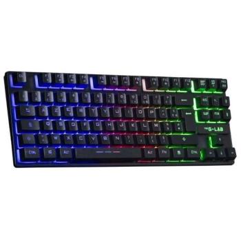 Teclado Gaming Inalámbrico G-Lab Keyz Caesium TKL RGB Negro AZERTY