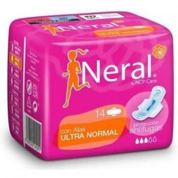 Neral Compresas Ultra Normal con Alas - Paquete de 14 Unidades