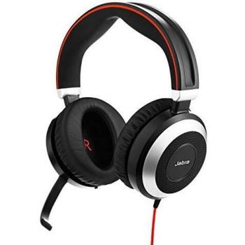 Jabra auriculares estereo usb tipo c evolve 80 color negro ms talla unica negro