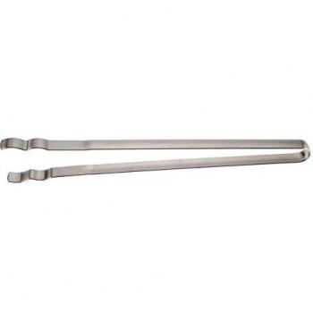 Westmark Pinzas para barbacoa, salchichas y para servir con puntas onduladas, Acero inoxidable, Longitud: 35,4 cm, Plata, 12752270