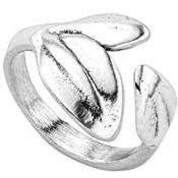Leaf Shaped Adjustable Open Ring