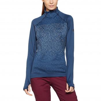 adidas Mujer 1/2 Zip Climawarm Camiseta, otoño/invierno, mujer, color Mineral Blue, tamaño 42 [DE 40]