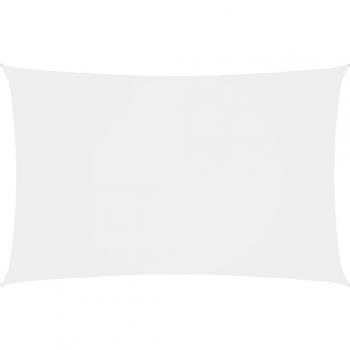 Toldo de vela rectangular blanco 2,5x5 m