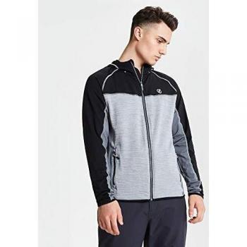 Dare2b Ratified Core Stretch Lightweight Quick Drying Full Zip Top Stretch Midlayer, Hombre, Oxford Blue/Admiral Blue, XL