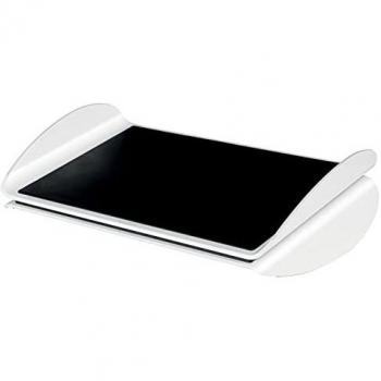 Leitz 65030095 - Reposapiés Ergonómico y ajustable Ergo WOW, dos alturas seleccionables, Negro/Blanco