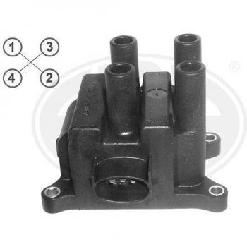 Bobina de encendido ERA 880049A - Tipo: Bobina de encendido; Características: Compatible con varios modelos de vehículos, alta calidad, fácil instalación, rendimiento óptimo en el sistema de encendido