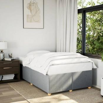 Cama de sol 120x190 cm tela gris claro sin colchón