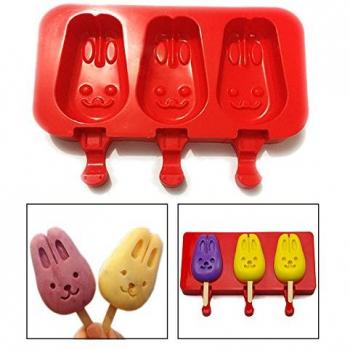 Itian Molde de Silicona de Hielo - Moldes de Conejo para Helados, Moldes para Helados reutilizable